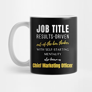 Chief Marketing Officer | Birthday Work Coworker Co Worker Colleagues Mug